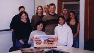 connieinclass Connie Young Yu with the students from the laboratory methods class, after her talk on January 28.