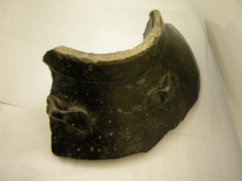Jar Rim sherd of a large globular storage jar with lugs.
